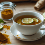 CHÁ DE CURCUMA COM LIMÃO